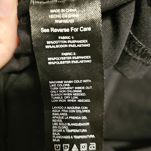 Stone Falcon Black Short Sleeve Tee with Quarter-Zip Collar - Picture 9 of 9